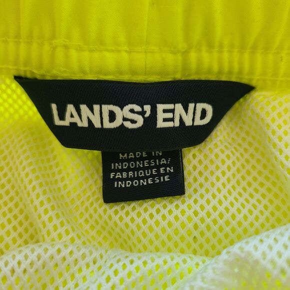 Land's End Swim Trunks Shorts Boys Neon Yellow Extra Large 14-16 - Picture 2 of 10
